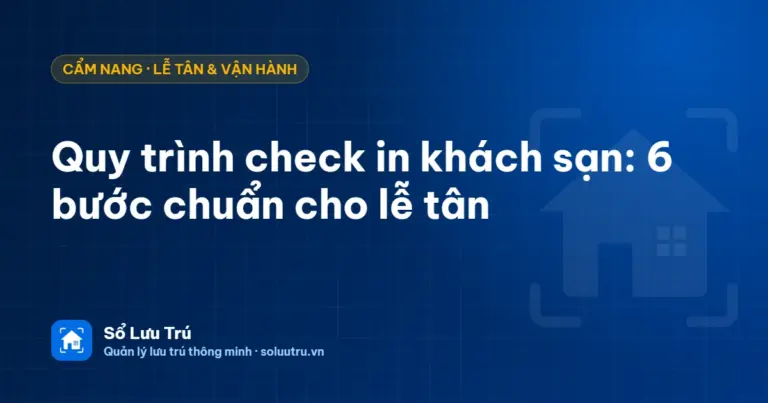Quy trình check in khách sạn tại quầy lễ tân bằng điện thoại